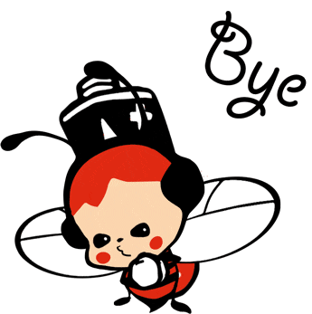 Peebeez Bee Sticker - Peebeez Bee Red Bee Stickers