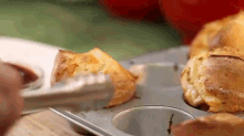 Rosemary Parmesan Popovers GIF - Popovers Muffintin Foodporn GIFs