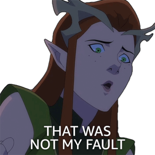 That Was Not My Fault Keyleth Sticker - That Was Not My Fault Keyleth The Legend Of Vox Machina Stickers