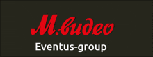 a logo for m.cudeo eventus-group is shown on a black background