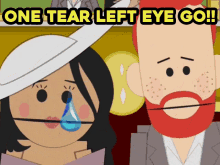 One Tear Left Eye Go Southparkworldwideprivacytour GIF