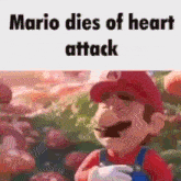 Mario Dies Of Heart Attack GIF - Mario Dies Of Heart Attack GIFs