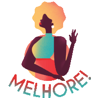 Black Woman Says Improve Yourself In Portuguese Sticker - Proudly Me Melhore Improve Stickers