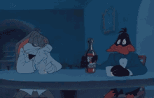 Duck GIF - Bugs Bunny Daddy Duck Drink GIFs