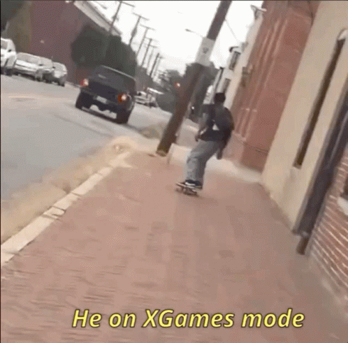on x games mode gif