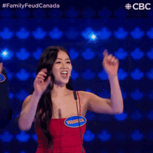 Hyped Veronica GIF - Hyped Veronica Family Feud Canada GIFs