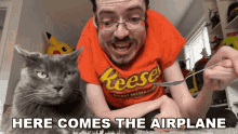 Here Comes The Airplane Ricky Berwick GIF - Here Comes The Airplane Ricky Berwick Therickyberwick GIFs