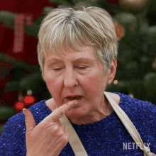 Tasting Val Stones GIF - Tasting Val Stones The Great British Baking Show Holidays GIFs