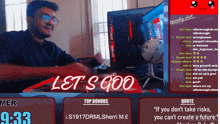 let 's goo is written on a computer screen