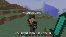 Lol Yogurt GIF - Minecraft Yogurt Swod GIFs