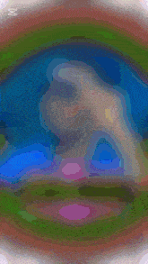 a colorful background with the letter f in the center