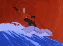 Dolphin Aquaman GIF - Dolphin Aquaman Skiing GIFs