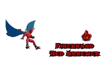 a video game called firebrand red arremek with a devil and a monster