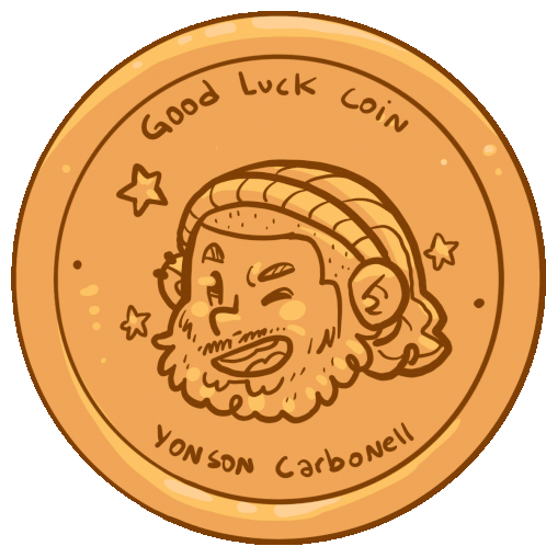 Yonsoncb Coin Sticker - Yonsoncb Coin Lucky Stickers