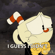 I Guess I Didnt Think That One Through Cuphead GIF - I Guess I Didnt Think That One Through Cuphead The Cuphead Show GIFs