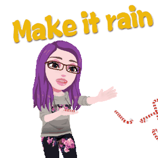 Make It Rain Candy Cane Sticker - Make It Rain Candy Cane Stickers