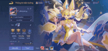 a screenshot of a video game shows a girl with blonde hair and wings