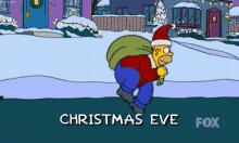 Christmas Eve Homer Simpson GIF - Christmas Eve Homer Simpson Sneaking GIFs