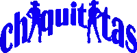 a blue logo that says chiquitas on it