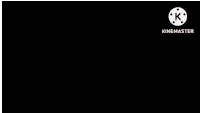 a close up of a person 's hand on fire on a black background with a kinemaster logo in the corner .