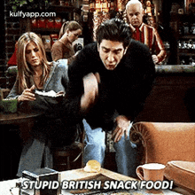 Stupid British Snack Foodi.Gif GIF - Stupid British Snack Foodi Friends Q GIFs