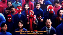 Spiderman Counting GIF - Spiderman Counting We All Have Powers GIFs