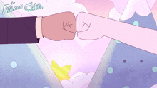 Fist Bump Adventure Time Fionna And Cake GIF