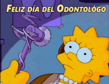 Feliz Día Del Odontólogo GIF - Lisa Simpson Feliz Dia Del Odontologo The Simpsons GIFs