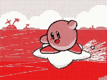 Kirby Surfing GIF - Kirby Surfing Sea GIFs