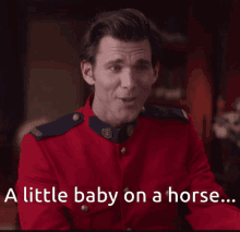 Wcth A Little Baby On A Horse GIF - Wcth A Little Baby On A Horse Nathan Grant GIFs