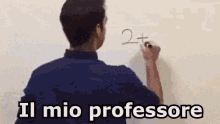 Professore Insegnante Maestro Lavagna Scrivere Alunni Classe Matematica GIF