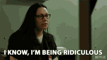 i know im being ridiculous im acting crazy being too much overreacting alex vause