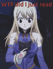 Fairy Tail Lucy GIF - Fairy Tail Lucy Wtf GIFs