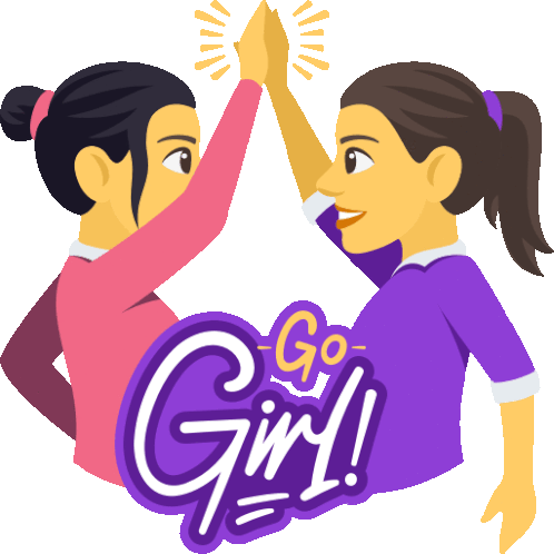 Go Girl Woman Power Sticker - Go Girl Woman Power Joypixels Stickers