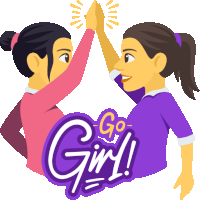 Go Girl Woman Power Sticker - Go Girl Woman Power Joypixels Stickers