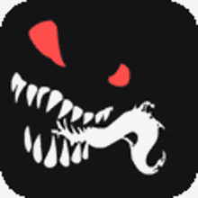 a monster with two red hearts in its eyes and a long tongue .