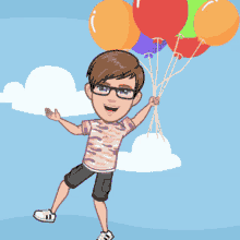 Boy Balloon GIF