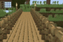 a blurred image of a wooden bridge in a game