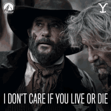 I Dont Care If You Live Or Die James Dillard Dutton GIF - I Dont Care If You Live Or Die James Dillard Dutton Tim Mcgraw GIFs
