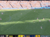a soccer game is being played and the score is 81 to 79