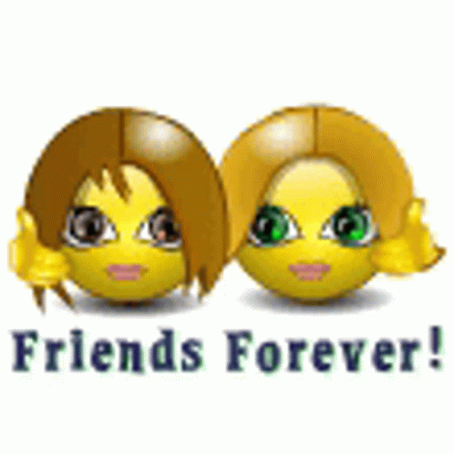 Two Emojis With Long Hair Women GIF - Two Emojis With Long Hair Women Young GIFs