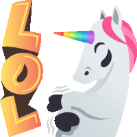 Lol Unicorn Life Sticker - Lol Unicorn Life Joypixels Stickers