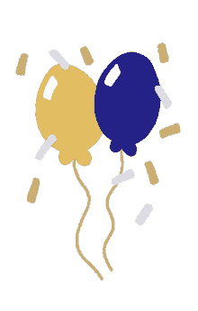 new years party balloons celebrate