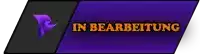 a purple sign that says in bearbeitung in orange letters