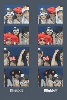 a blinkbox photo booth with a group of people