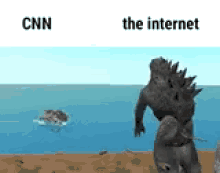 Godzilla Cnn GIF - Godzilla Cnn Internet GIFs
