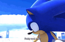 sonic the hedgehog says pretty cool run