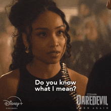 a woman says do you know what i mean on a disney + ad