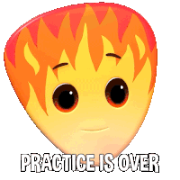Practice Is Over Picky Sticker