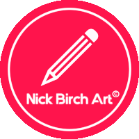 Nick Birch Art Drawing Sticker - Nick Birch Art Nick Birch Drawing Stickers